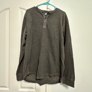 Men’s Old Navy long sleeve shirt worn once good condition Smokey gray size XL